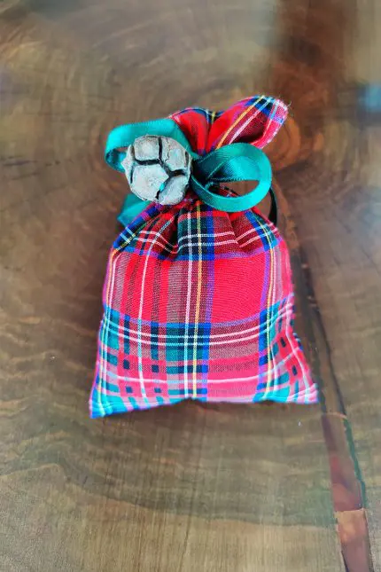 ekose desenli lavanta kesesi