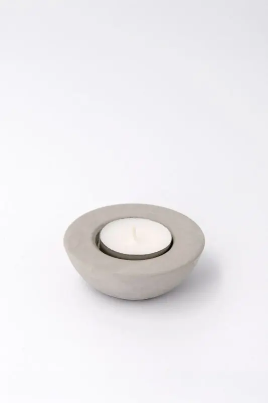 elya naturel tealight tutucu beton
