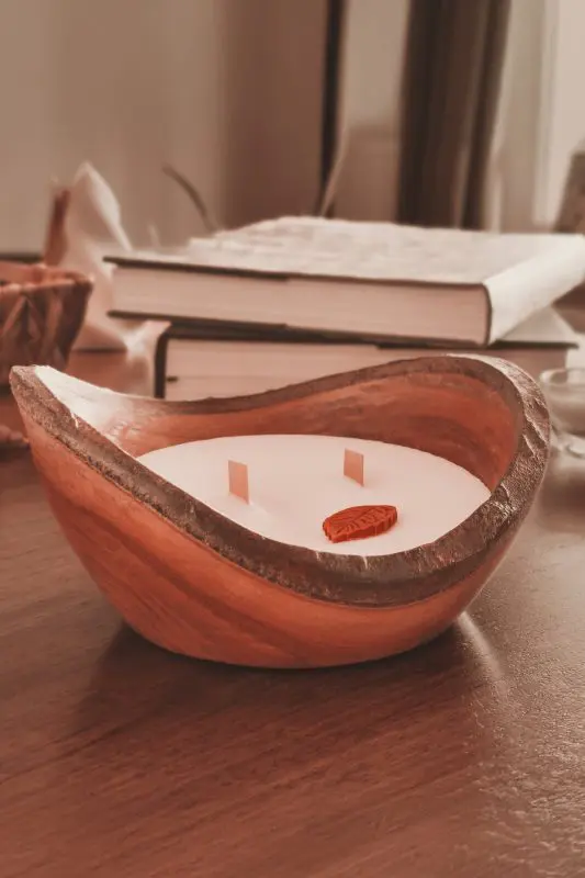 elya naturel ahşap mum koleksiyonu