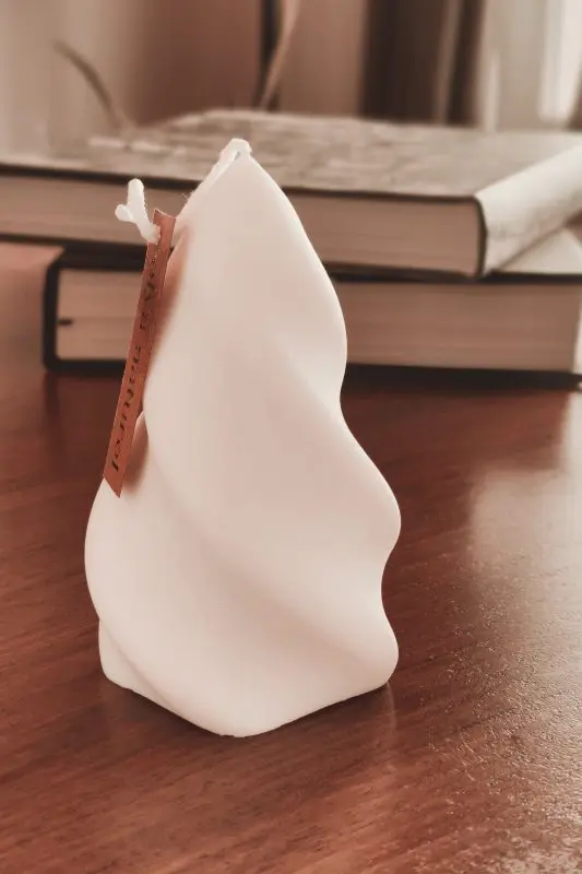 elya naturel dekoratif mum - ağaç