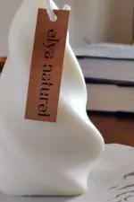 elya naturel dekoratif mum - ağaç