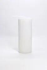 elya naturel dekoratif mum sütun