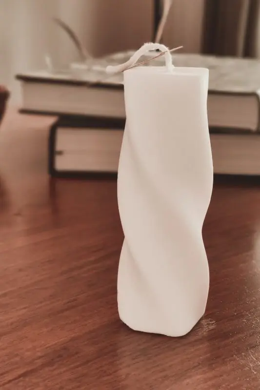 elya naturel dekoratif mum - twist